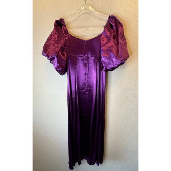 Caroline Constas Enya Satin Sweetheart Gown Dress Amethyst Women's Size Medium - Picture 4 of 5